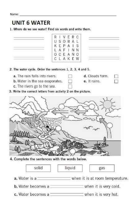 landscapes worksheet 6 3