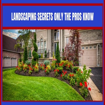Landscaping Design Installation Services | PDF