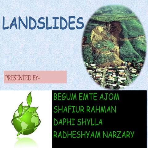 ppt on Landslides
