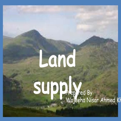 Land supply