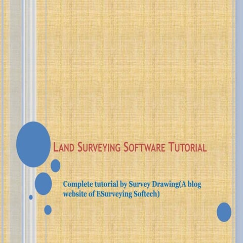 Land Surveying Software(AutoCAD) Tutorial