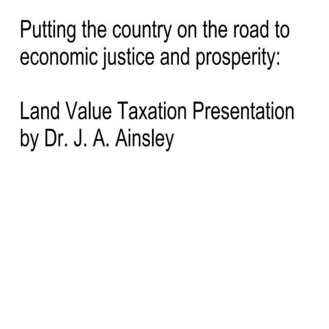 Land Taxation and Land Tenure Ethics