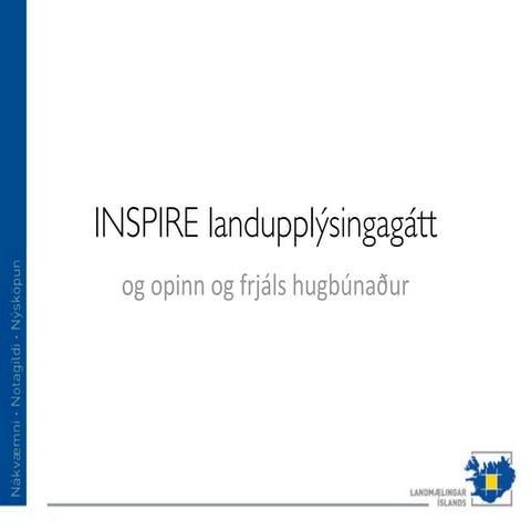 Landupplýsingagáttir og open source