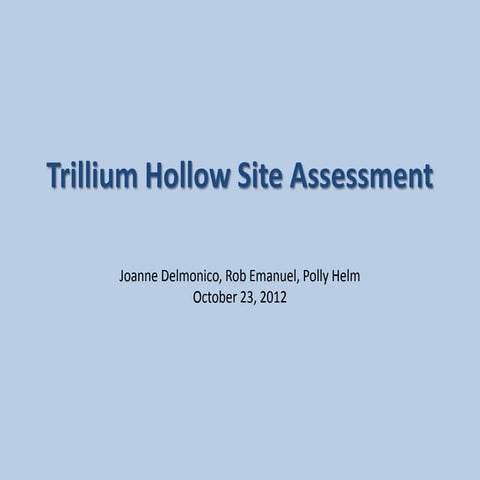 Land use site assessment presentation 10.23.12