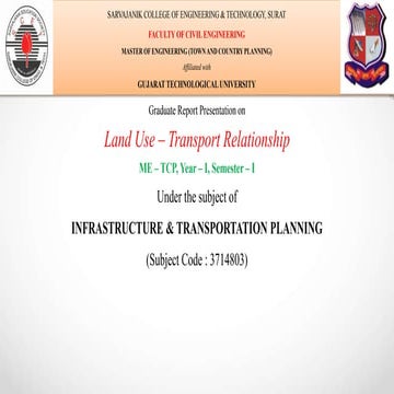 Land use  transportation relation