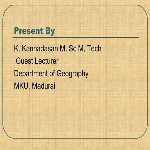 Land use and land cover