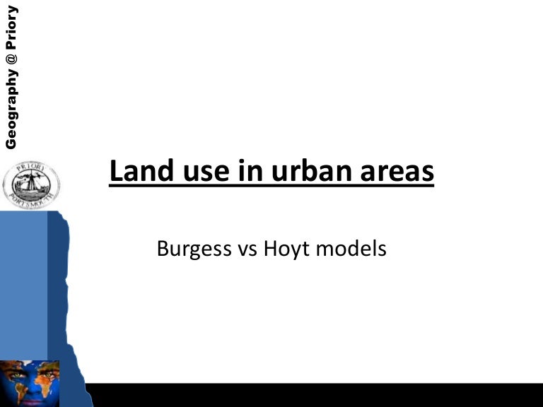 Land use in an urban area