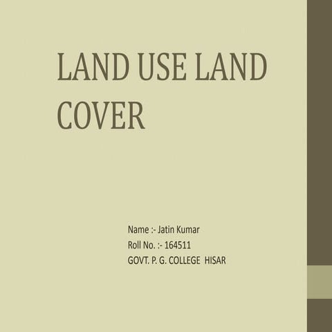 Land use land cover