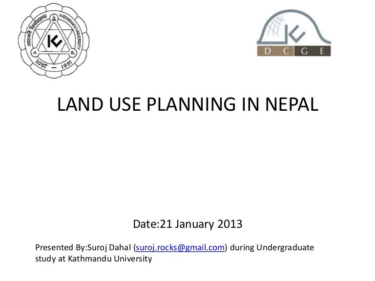 Land use planning in nepal