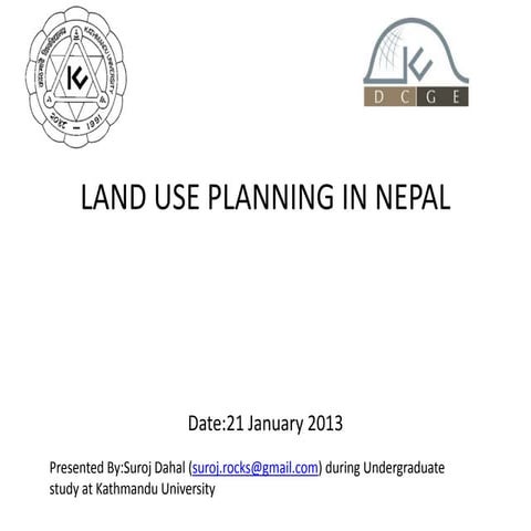 Land use planning in nepal