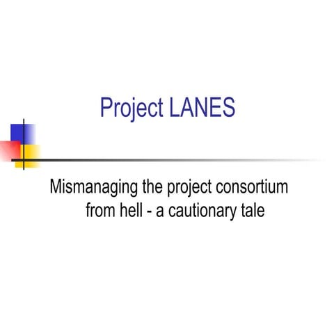 Non-gaming legacy slides: Project LANES (1997)