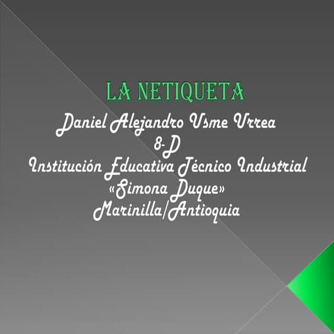 La netiqueta