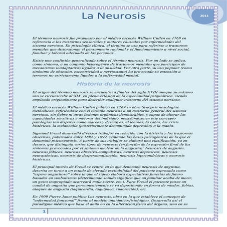 La neurosis