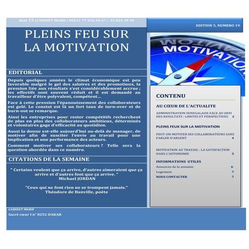 La newsletter de mgrh 20