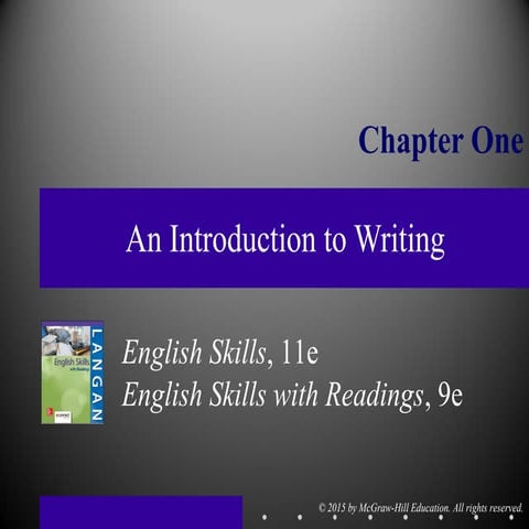 Chapter 1: Introduction to Writing (Langan)