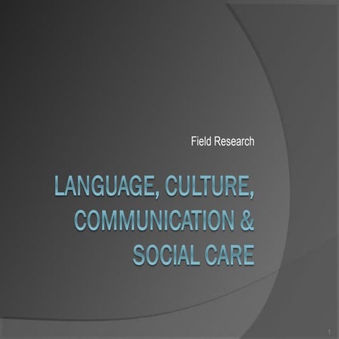 Lang cult field research