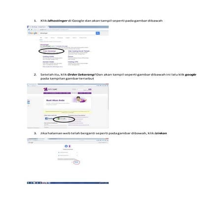Langkah langkah belajar hostinger