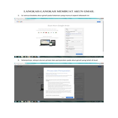Langkah langkah membuat akun gmail