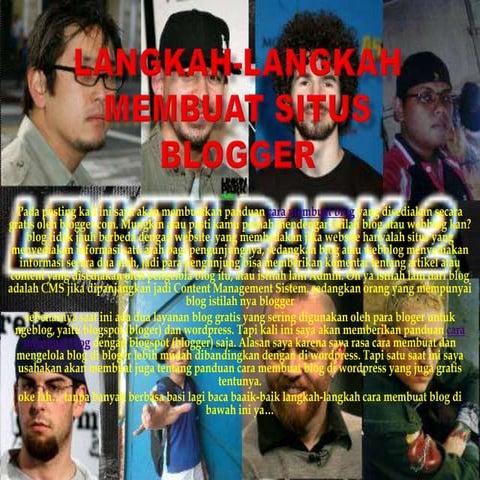 Langkah langkah membuat situs blogger