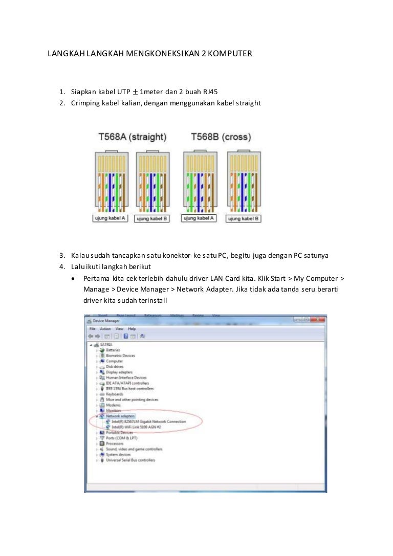 LANGKAH LANGKAH MENGKONEKSIKAN 2 KOMPUTER