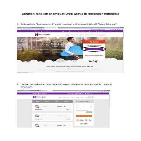 Langkah Membuat Website Gratis di Hostinger.co.id