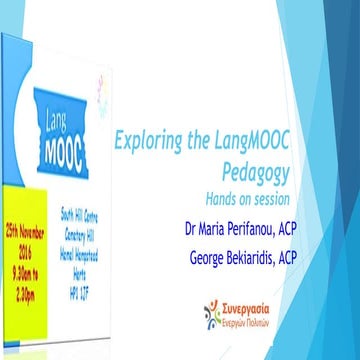 Exploring the LangMOOC pedagogy