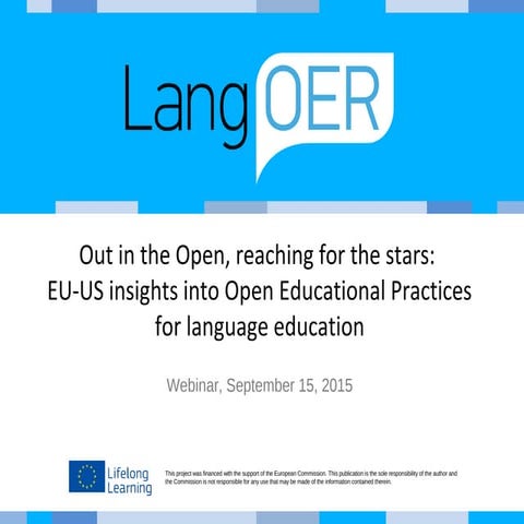 EU-US insights into Open Educational Practices for language education