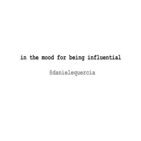 In the mood for being influential 