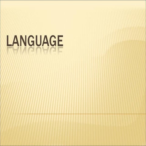 Language | PPT