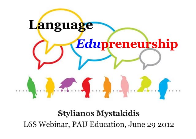 Language Edupreneurship
