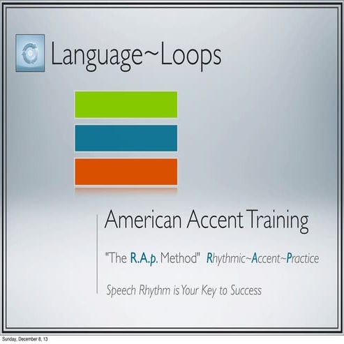 A Detailed Introduction: American Accent Training with Language~Loops 