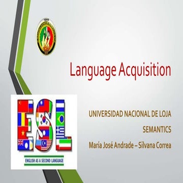 Language acquisition