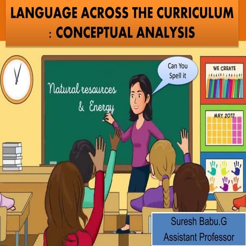 Language across the curriculum  - Conceptual over view