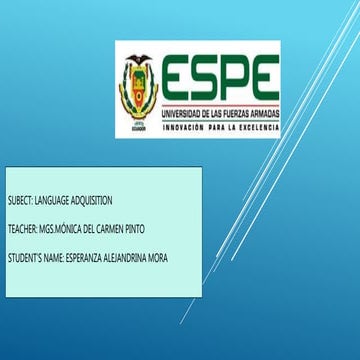 Language adquisition 11