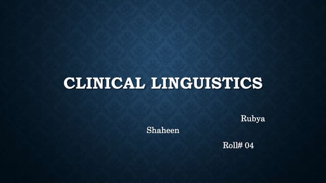Language and brain