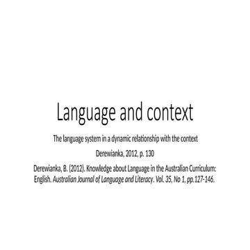 Language and context universidad nacional COL | PPTX