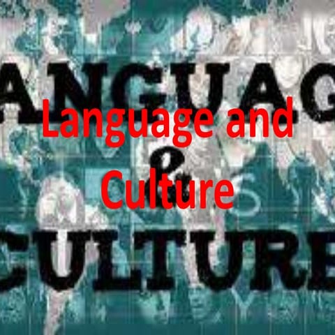 Language and culture persentation