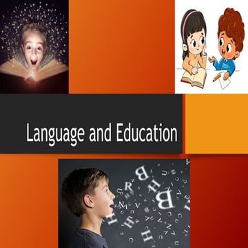 Language and education