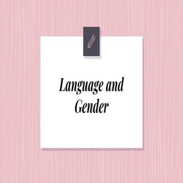 Language and gender part 1