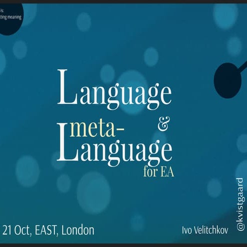 Language and Meta-language for Enterprise Architecture