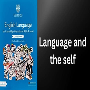 Language and Self A level Cambridge presentation