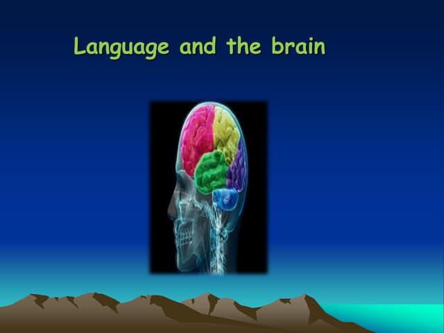 Language and the brain 1