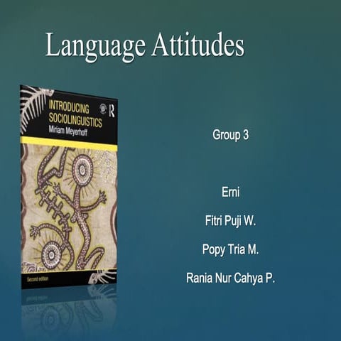 Language attitude