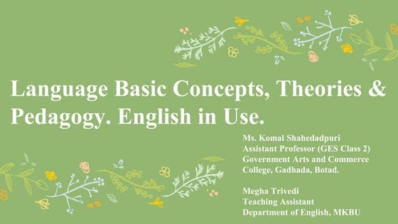 FOUR BASIC LANGUAGES SKILLS | PPT