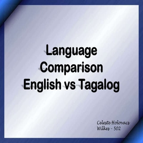 Language Comparison poster