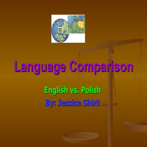Language comparison power point