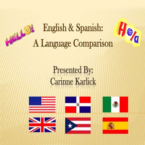 Language comparison presentation