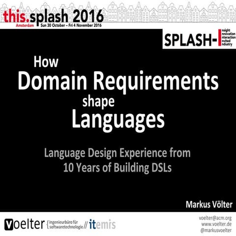  How Domains Shape Languages