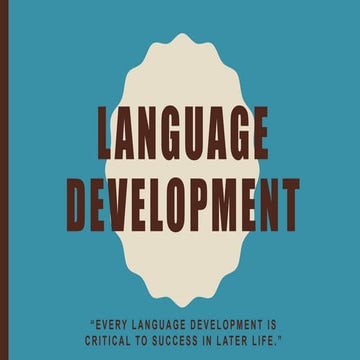 Languagedevelopment