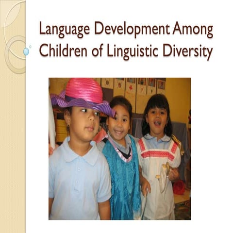 Language development among children of linguistic diversity